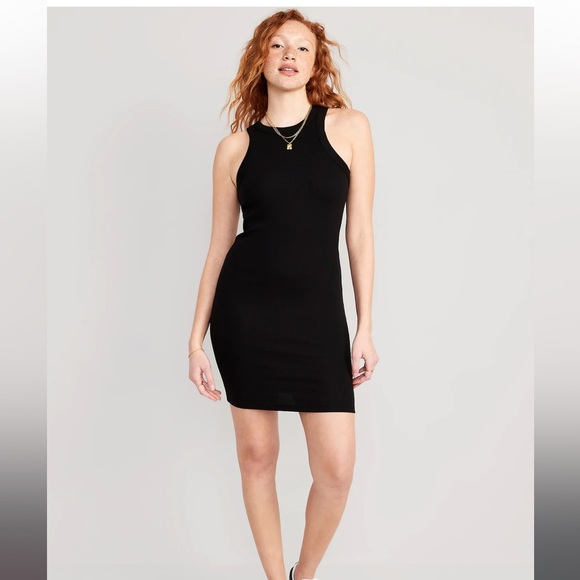 Fitted Sleeveless Rib-Knit Mini Dress for Women - Picture 1 of 5